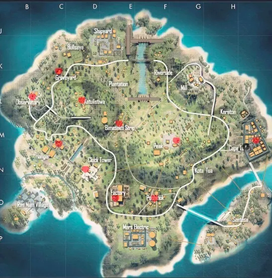 mapas de free fire