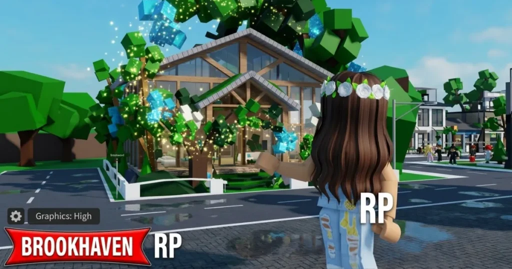 Brookhaven RP en Roblox desde PC con gráficos