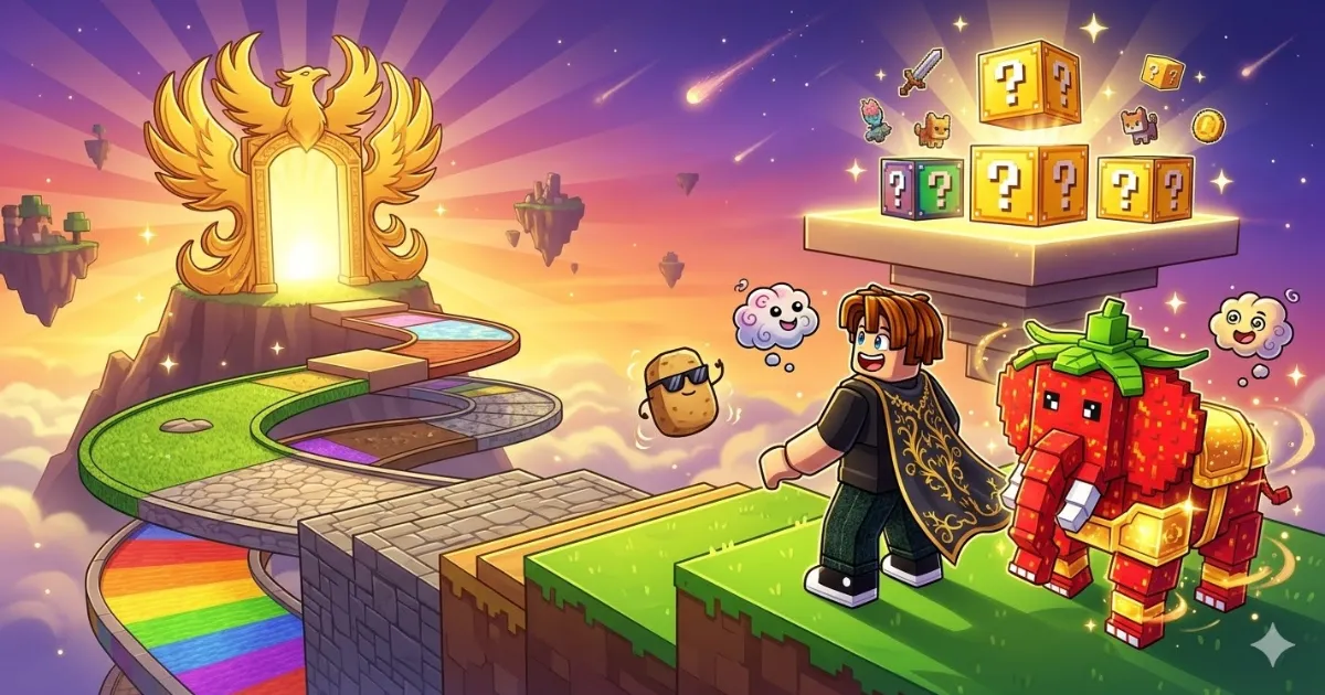 Jump to Steal Lucky Blocks