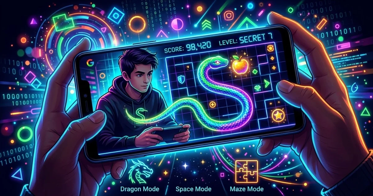 modos secretos juego serpiente google