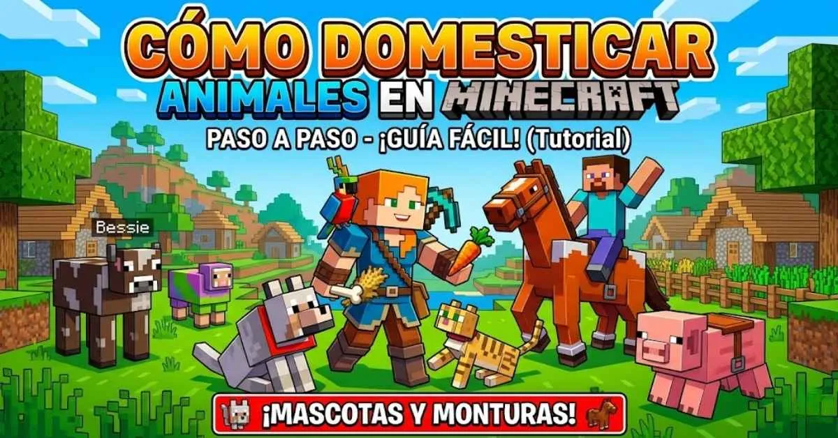 Domesticar Animales en Minecraft
