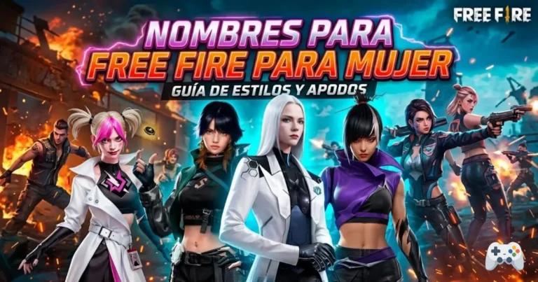 Nombres para Free Fire para Mujer
