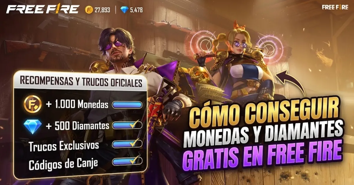 Monedas y Diamantes en Free Fire