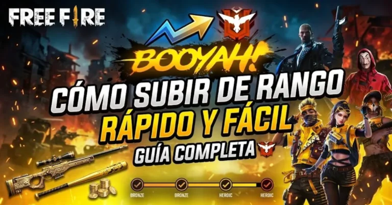 cómo subir de rango en free fire