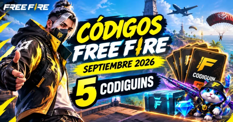 Códigos de Free Fire Septiembre