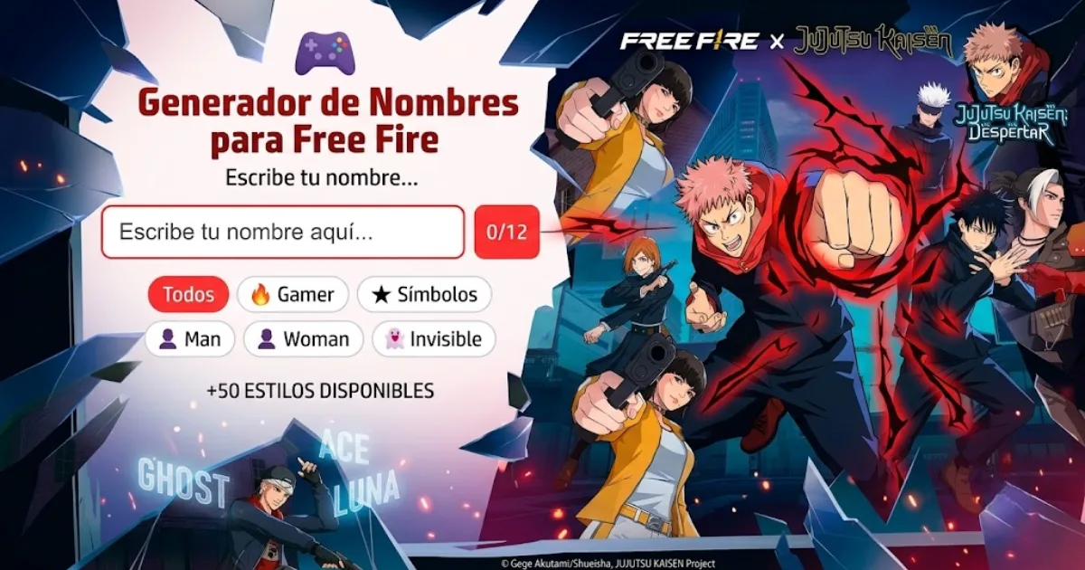 Generador de Nombres para Free Fire