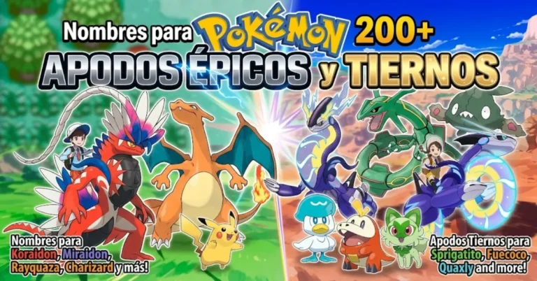 Nombres para Pokémon
