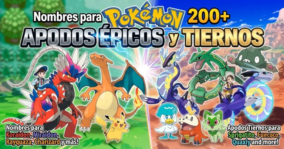 Nombres para Pokémon