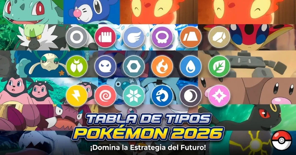 Tabla de Tipos Pokémon