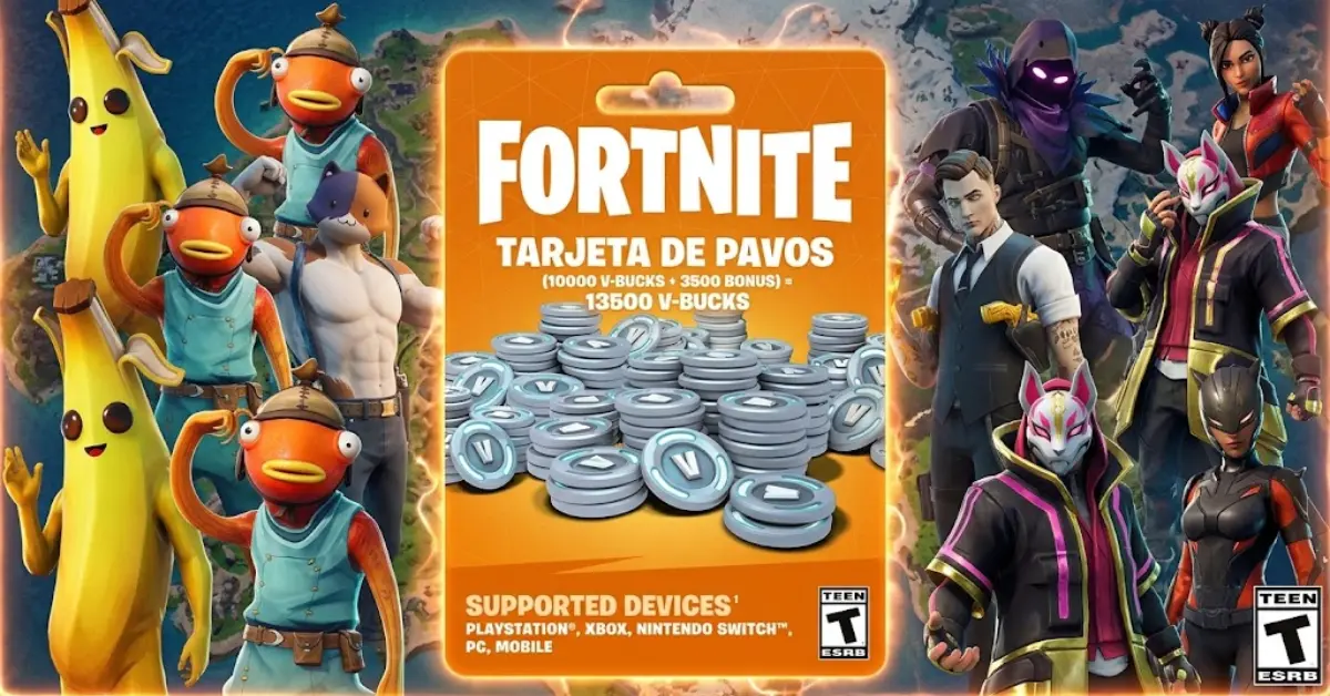Tarjeta de Pavos Fortnite