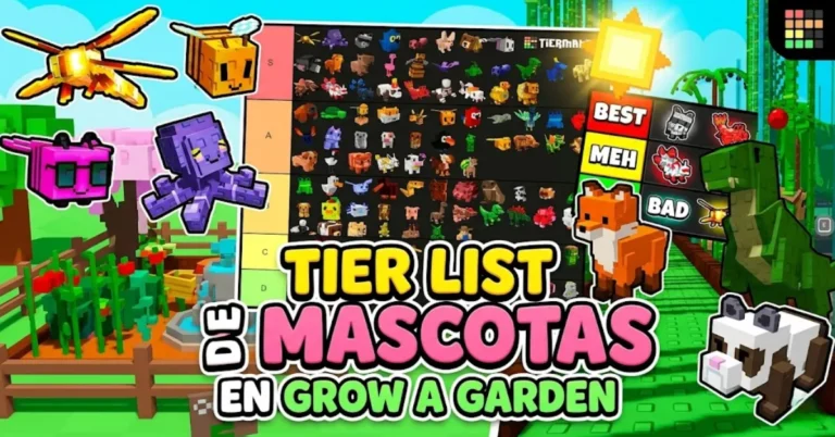 Tier List de mascotas en Grow a Garden