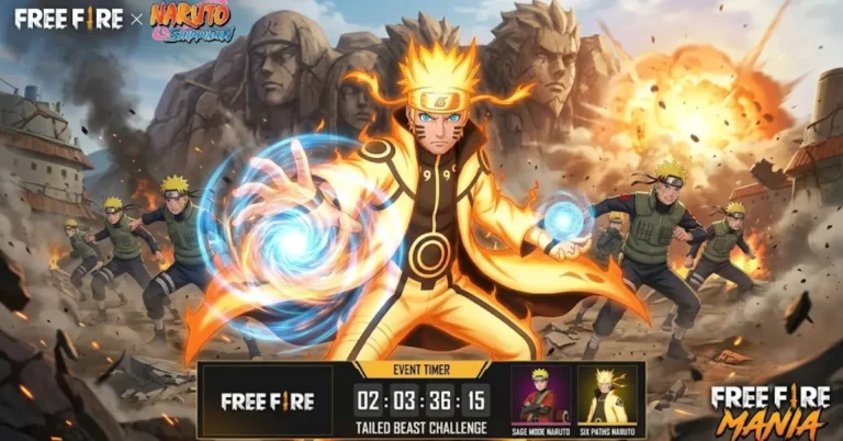 Vuelve Naruto a Free Fire