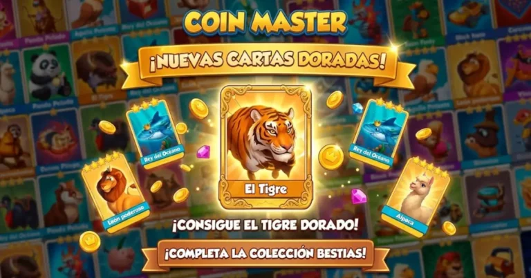 cartas doradas en Coin Master