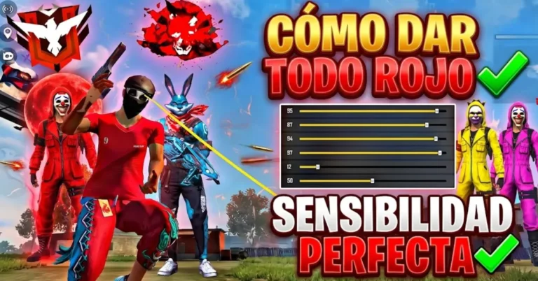 cómo dar todo rojo en free fire