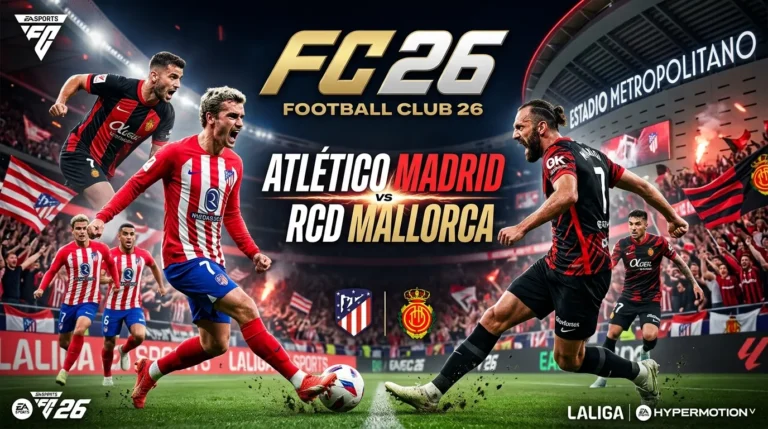 Atlético Madrid vs Mallorca en FC 26