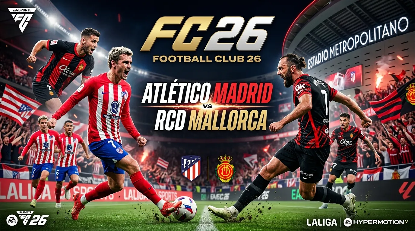 Atlético Madrid vs Mallorca en FC 26