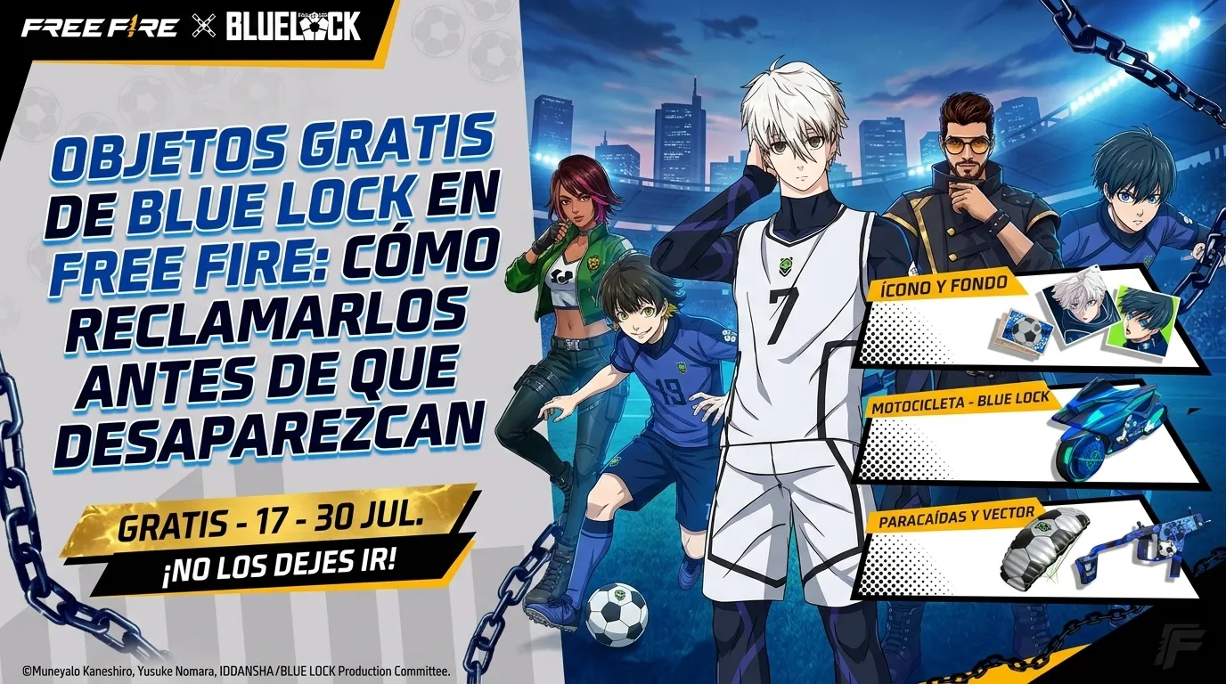 Objetos Gratis Blue Lock en Free Fire