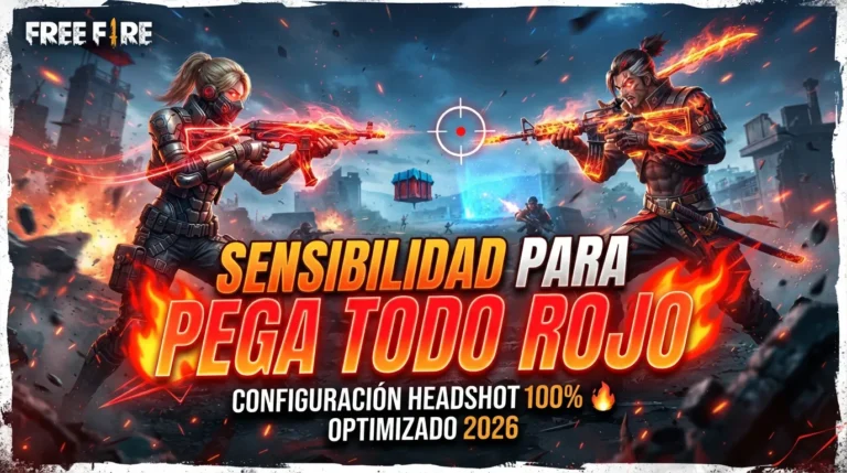 Sensibilidad para Pegar Todo Rojo en Free Fire