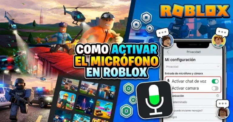 activar el micrófono en Roblox