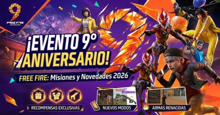 evento 9 aniversario free fire