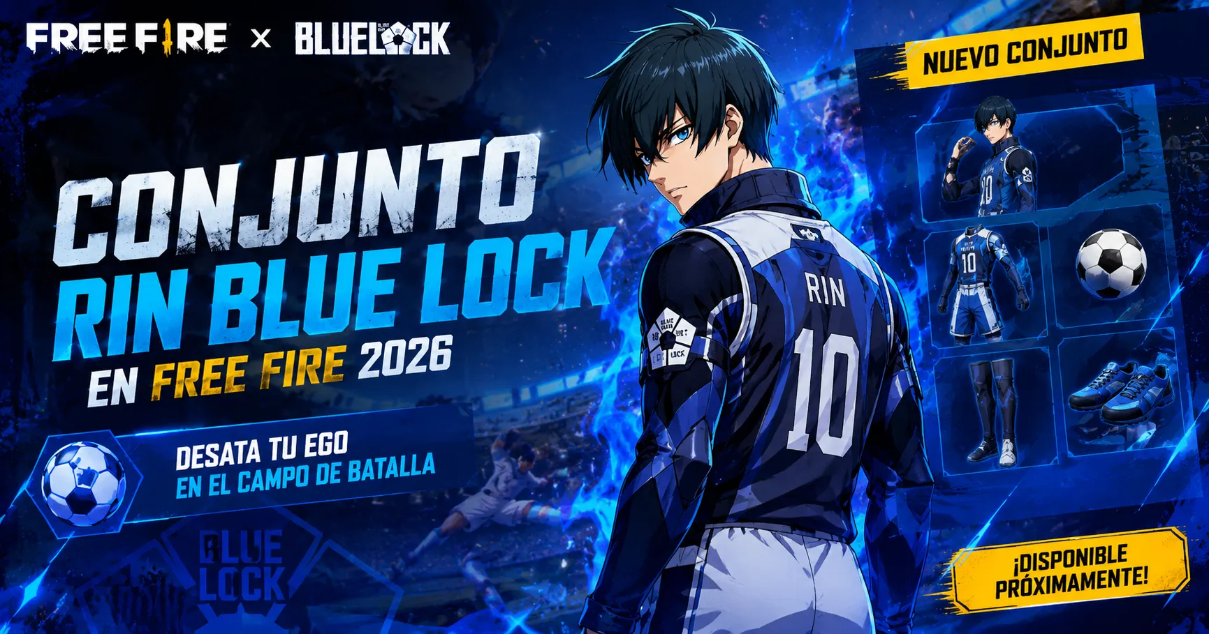 Conjunto Rin Blue Lock