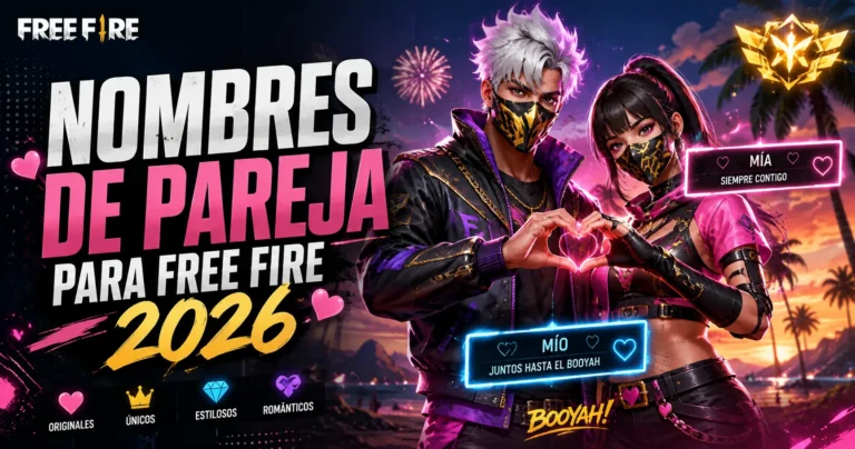 Nombres de Pareja para Free Fire