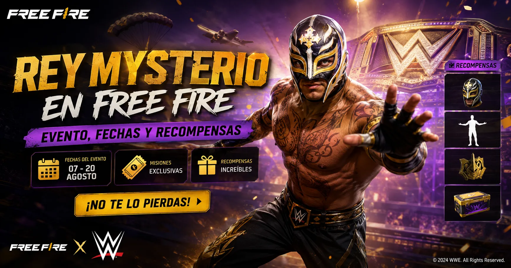 Rey Mysterio en Free Fire