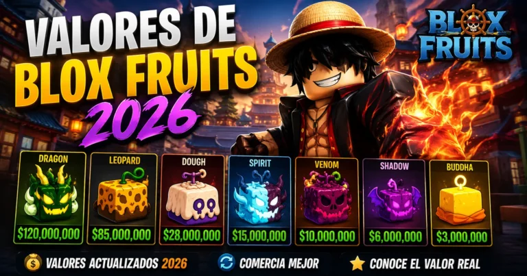 Valores de Blox Fruits
