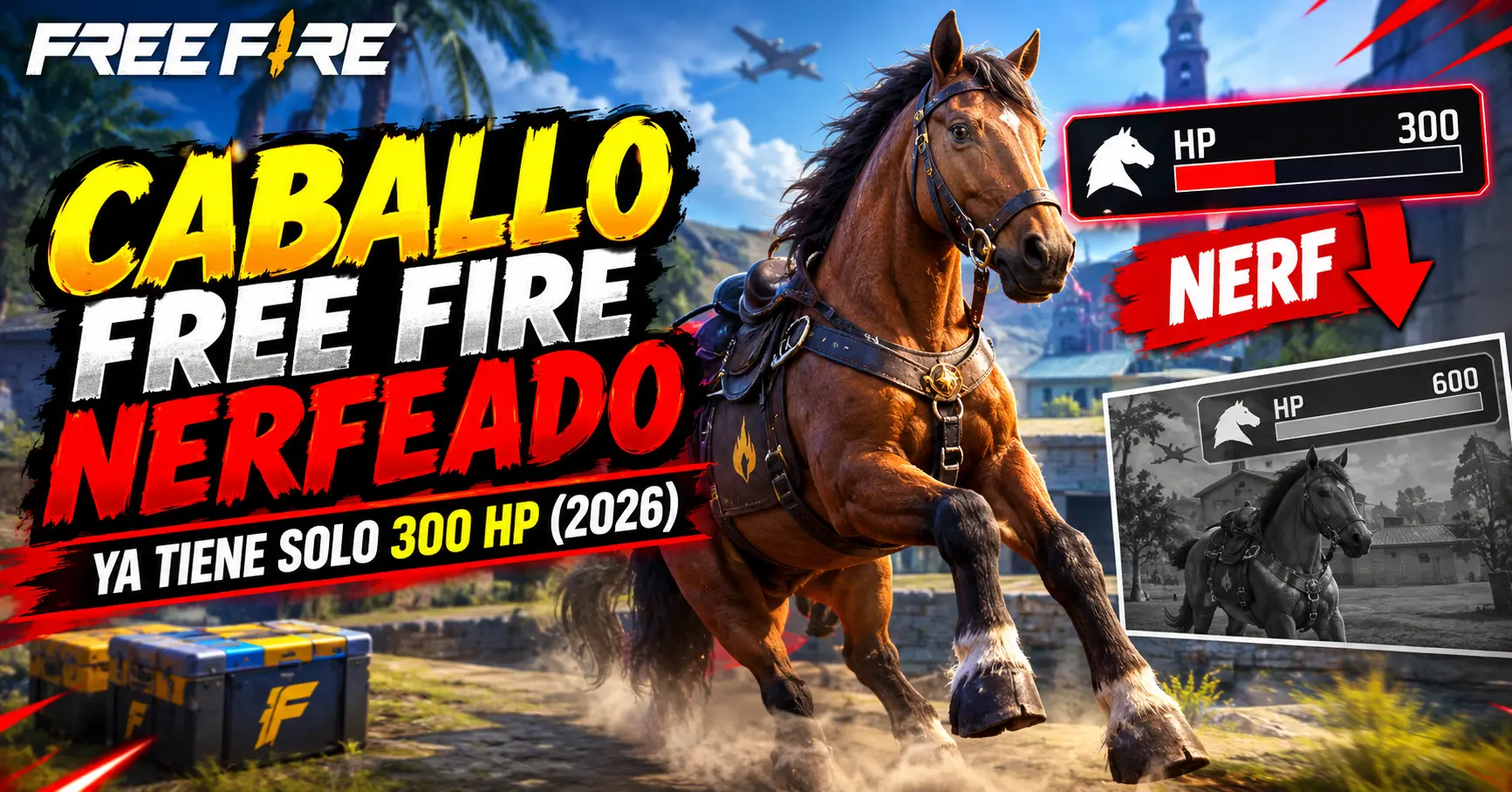 Caballo De Free Fire Nerfeado