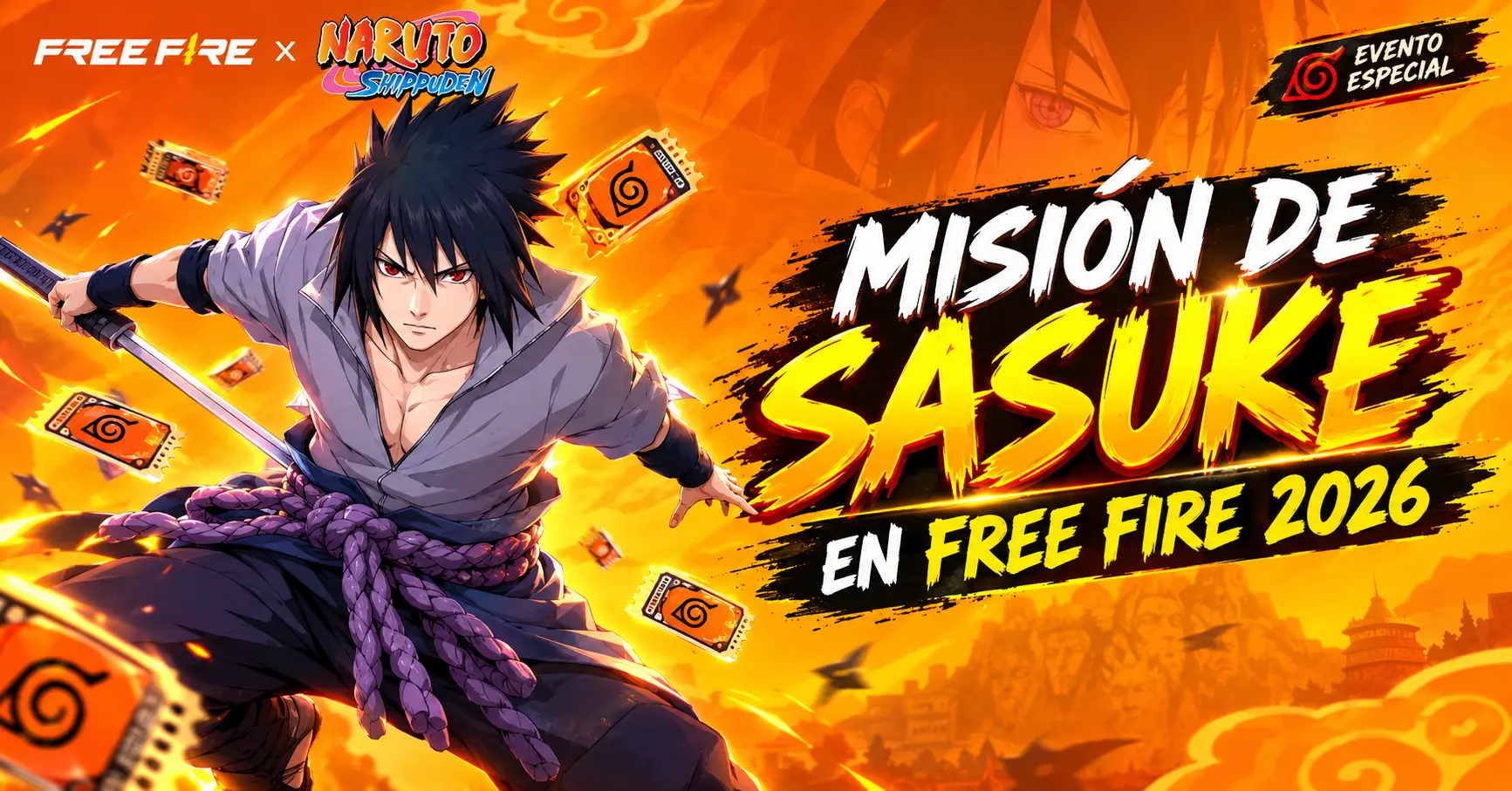 Misión de Sasuke en Free Fire