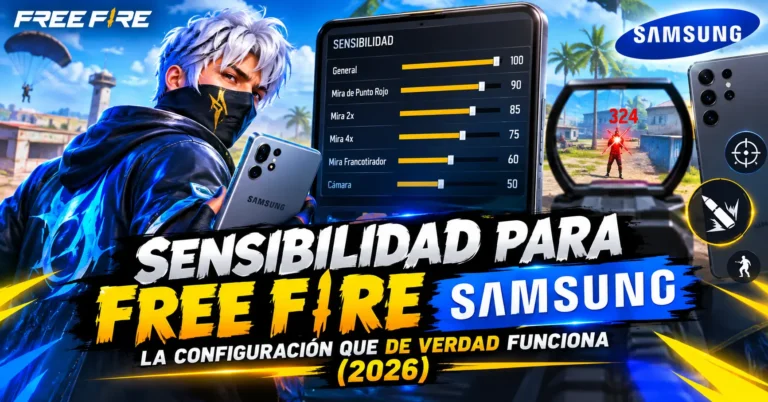 Sensibilidad para Free Fire Samsung
