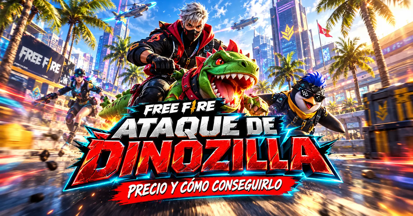 Ataque de Dinozilla Free Fire