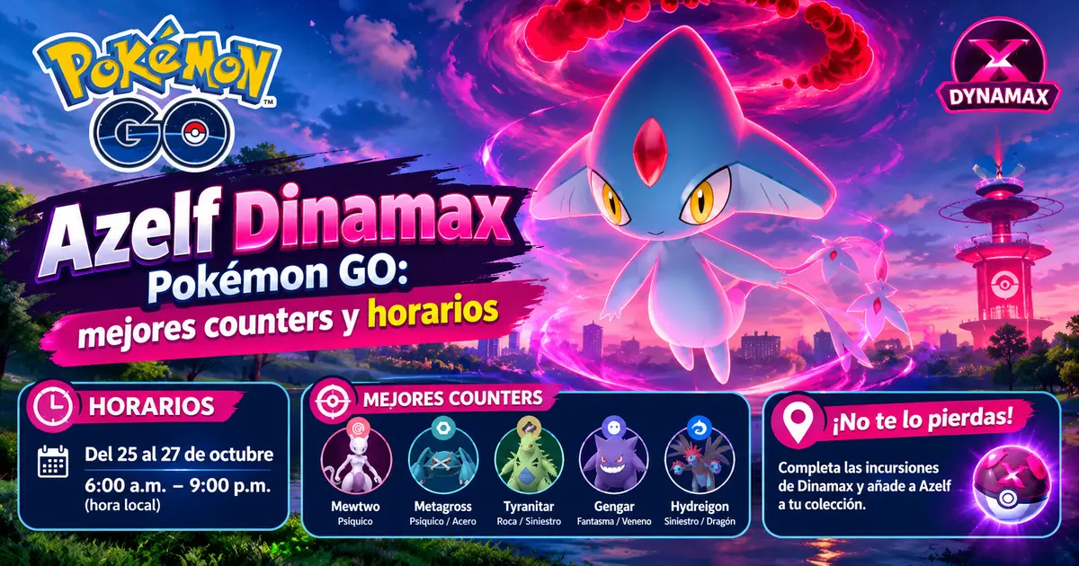 Azelf Dinamax Pokémon GO