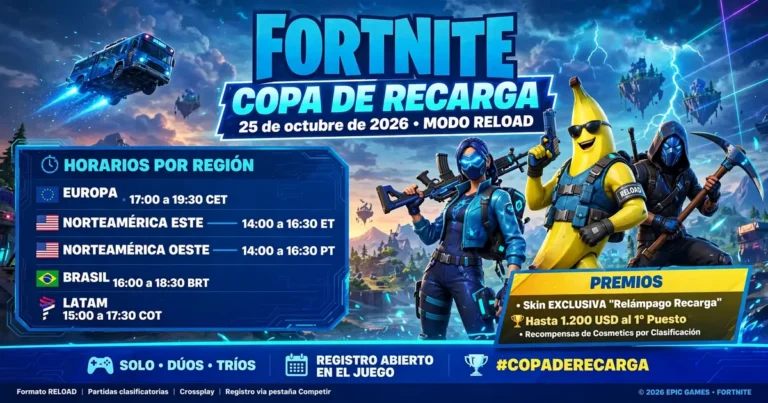 Copa de Recarga Fortnite