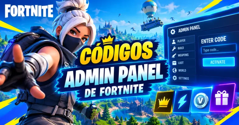 Códigos Admin Panel de Fortnite