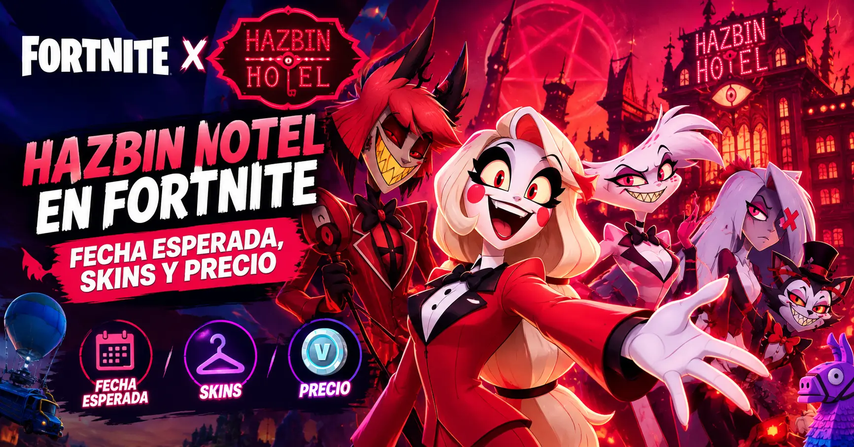 Hazbin Hotel en Fortnite