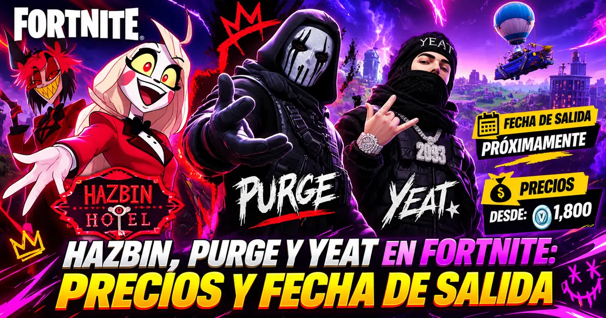 Hazbin Purge y Yeat en Fortnite