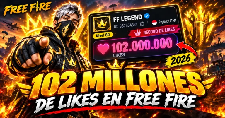 jugador con más likes en Free Fire