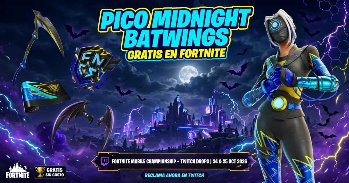Pico Midnight Batwings gratis en Fortnite