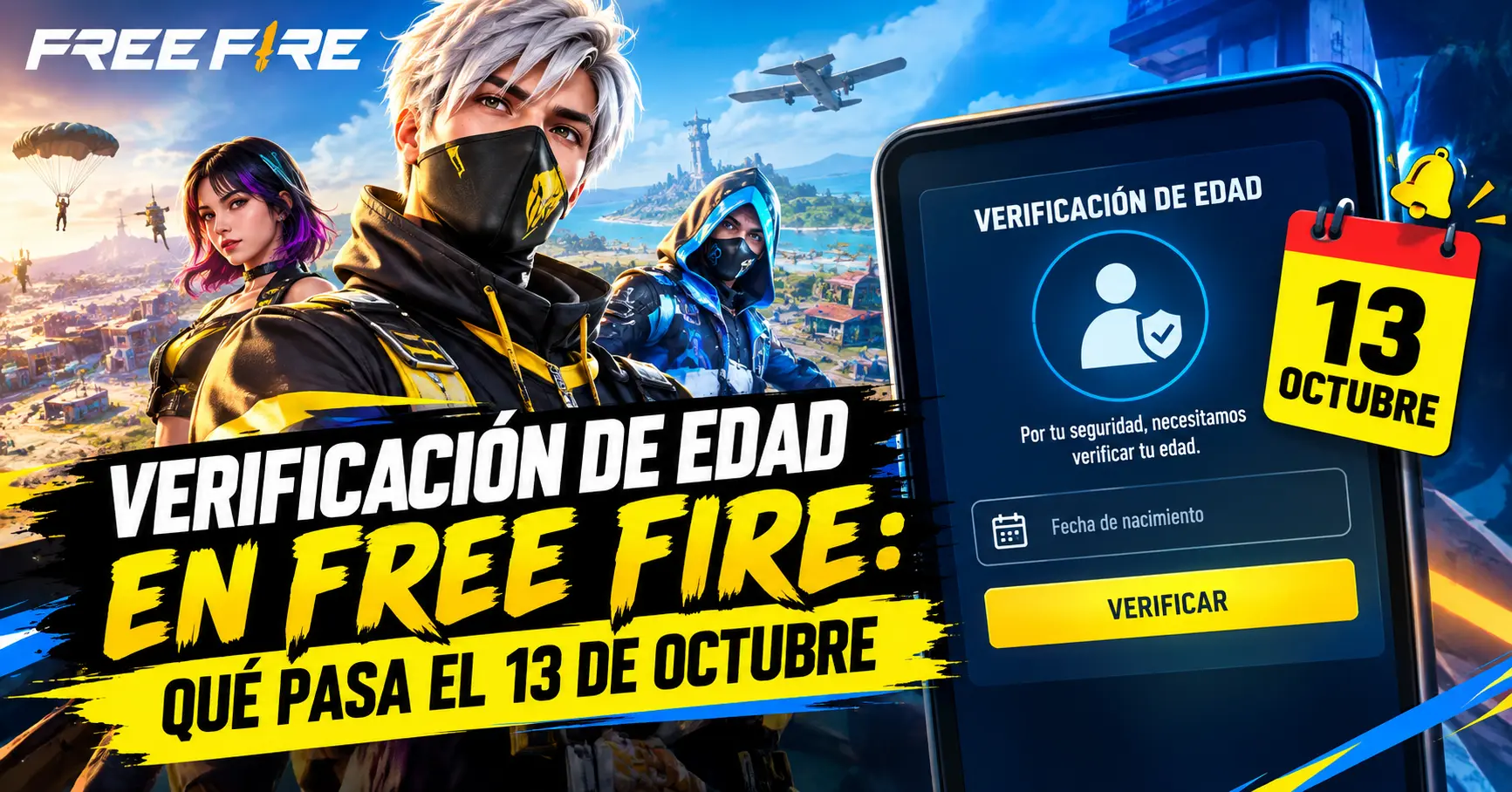 Verificación de edad en Free Fire