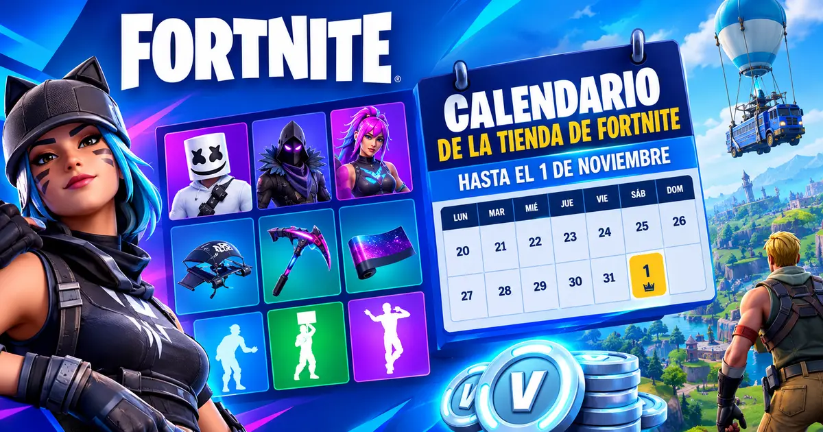 calendario de la tienda de Fortnite